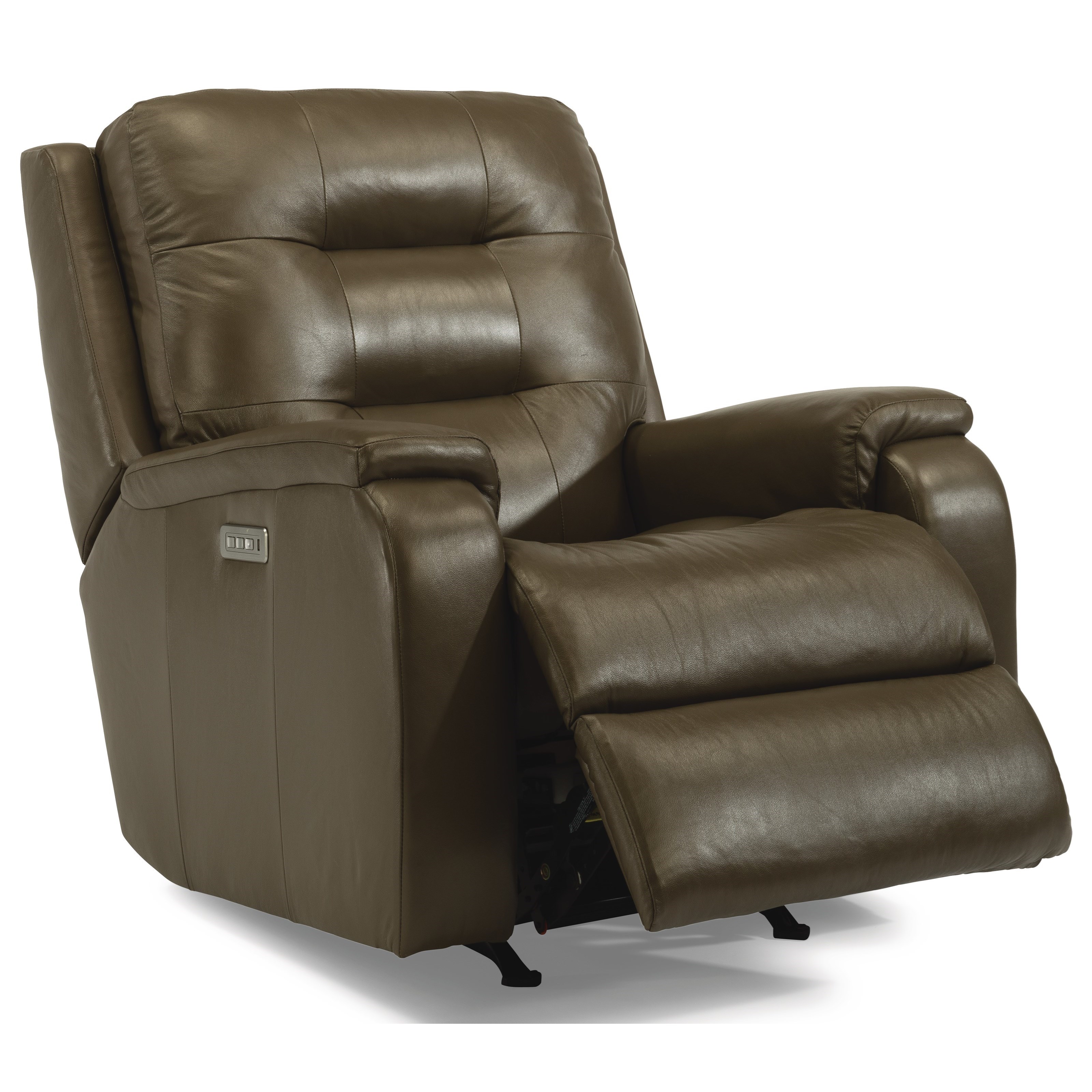 Flexsteel Arlo 381051L 82474 Contemporary Power Rocking Recliner with